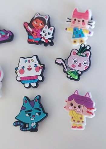  Beden Renk Gabby Dollhouse Crocs terlik süsü Yurtdışından