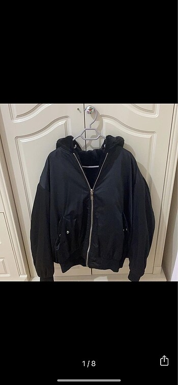 Zara çift taraflı kürk ceket