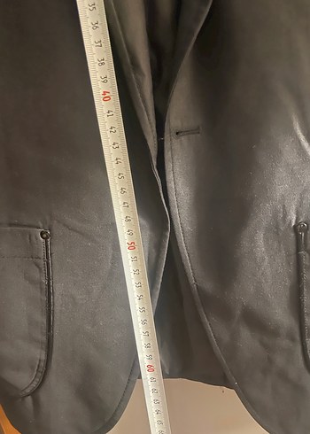 Düğmeli Siyah Notch Yaka Tuxedo Ceket - Görsel 5