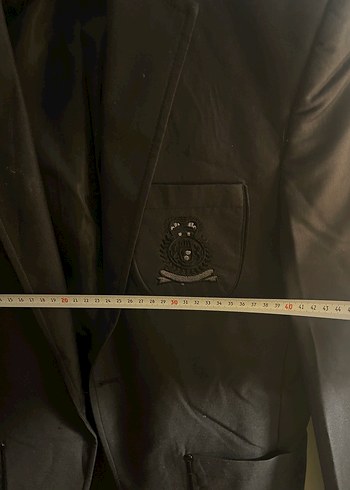 Düğmeli Siyah Notch Yaka Tuxedo Ceket - Görsel 4