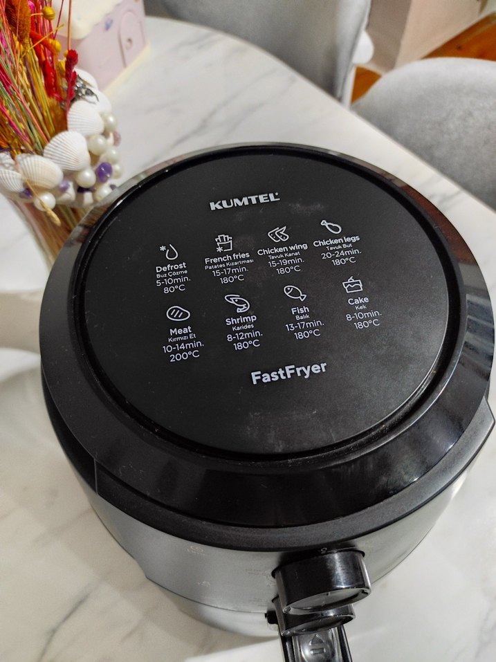 Siyah Havalı Fritöz ve Izgara - Görsel 3