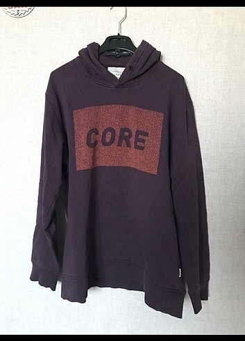 jack & jones core mor baskılı sweatshirt