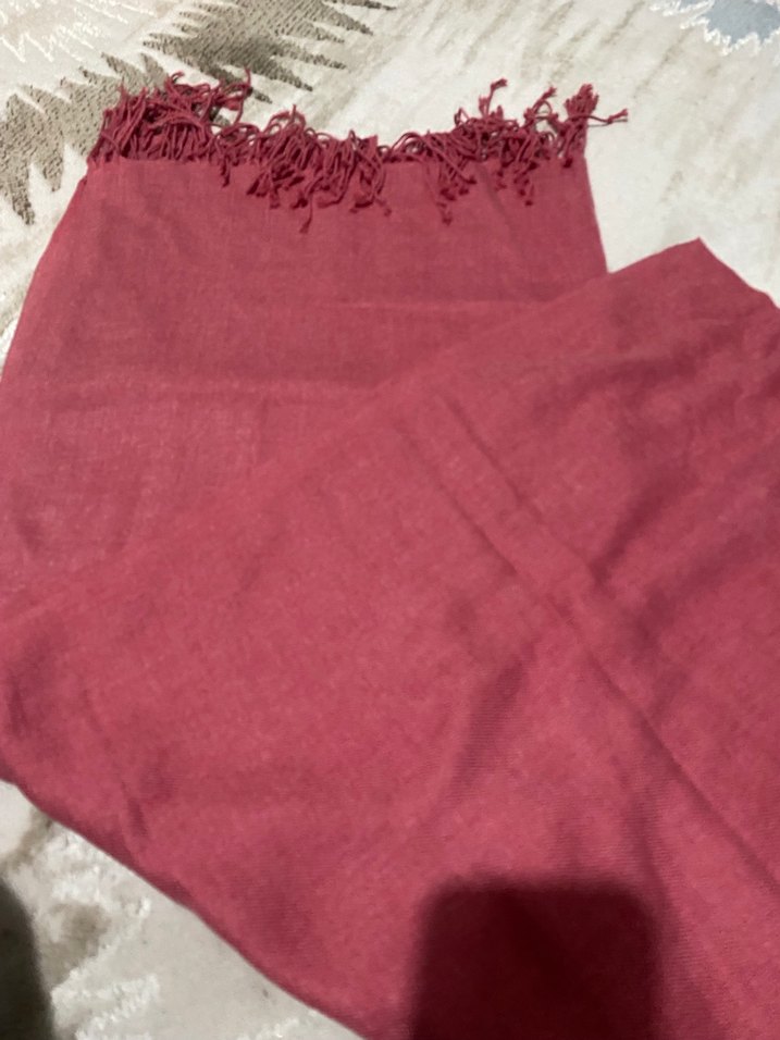 Lacivert Kadın Püsküllü Şal - Görsel 3