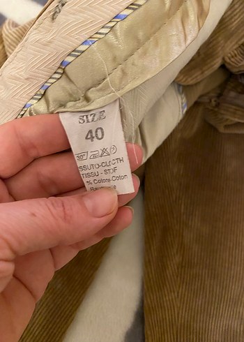 Kahverengi kadife Erkek Pantolon - Görsel 3