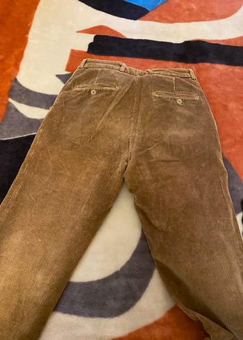 Kahverengi kadife Erkek Pantolon - Görsel 2