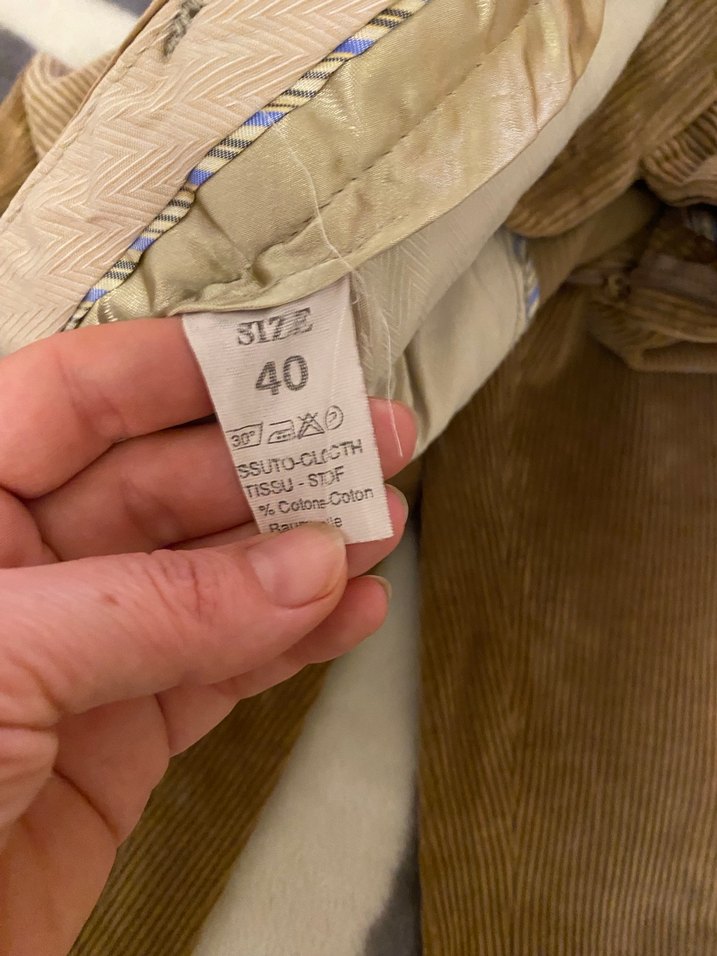 Kahverengi kadife Erkek Pantolon - Görsel 3