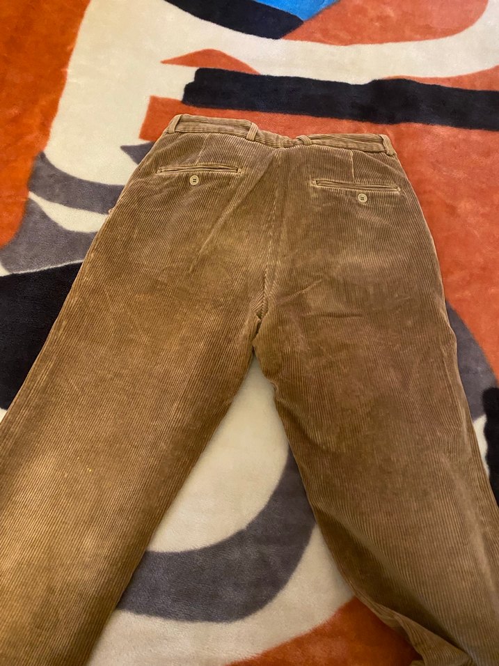 Kahverengi kadife Erkek Pantolon - Görsel 2