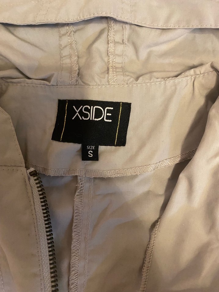 Kapüşonlu Fermuarlı Kadın gri Yelek - Görsel 2