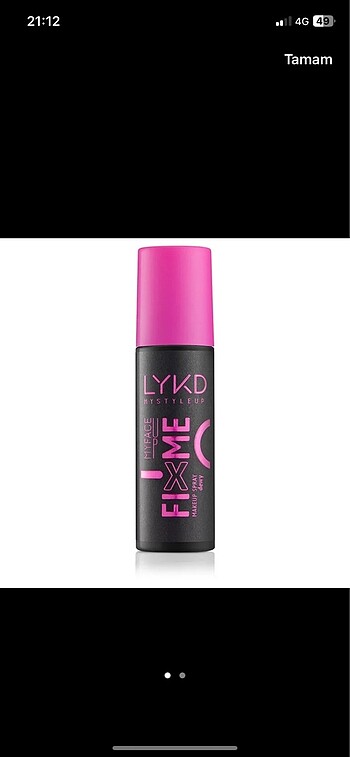 LYKD MAKYAJ SABİTLEME SPREYİ DEWY