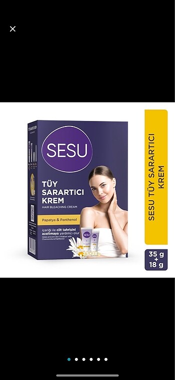  Beden sesu tüy sarartıcı krem
