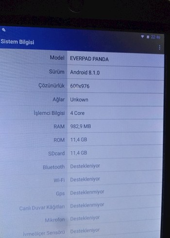 EVEREST EVERPAD SC-730 PANDA TABLET - Görsel 8
