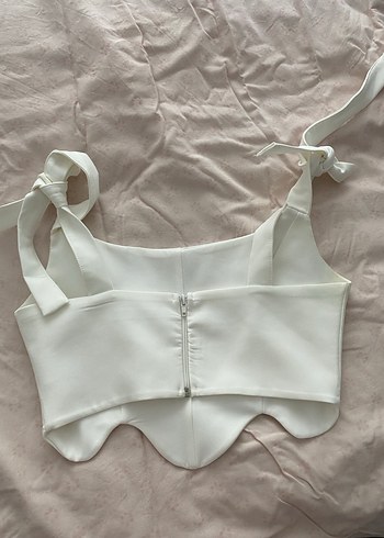 s Beden Beyaz Midi Strappy Büstiyer
