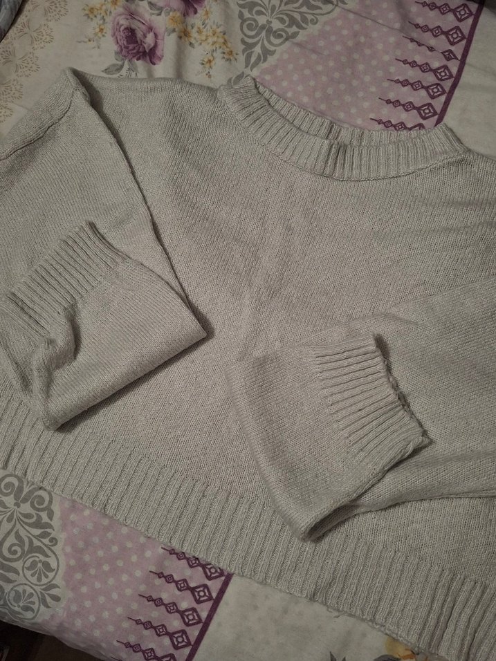 Bej Örgü Kadın Kazak, Salaş Kesim - Görsel 2