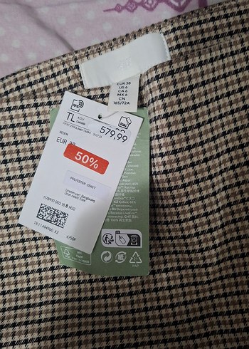 H&M Desenli Mini Kadın EteK - Görsel 2