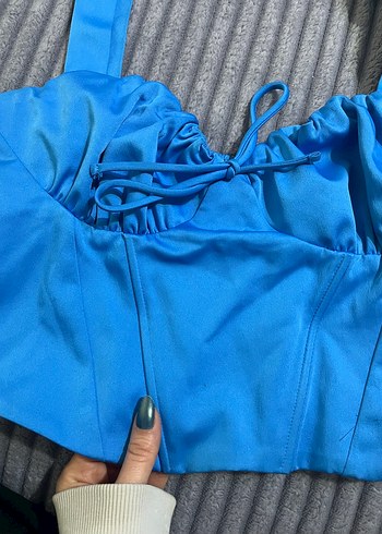 Mavi korse büstiyer - Görsel 4