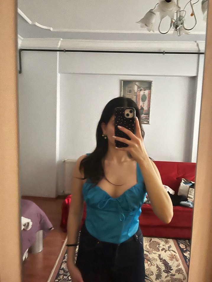 Mavi korse büstiyer - Görsel 5