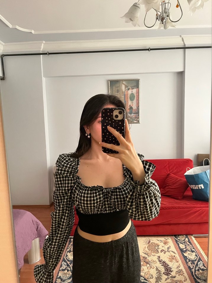 Zara crop bluz - Görsel 4