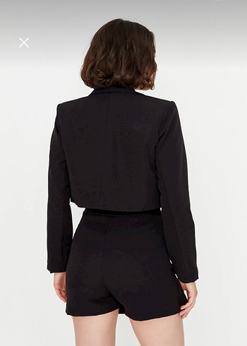 Kadın Siyah şort Etek - Görsel 3