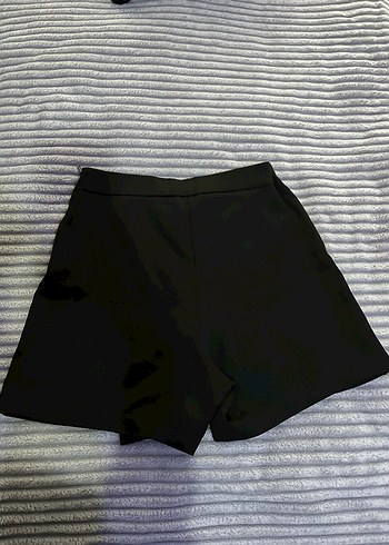 Kadın Siyah şort Etek - Görsel 6