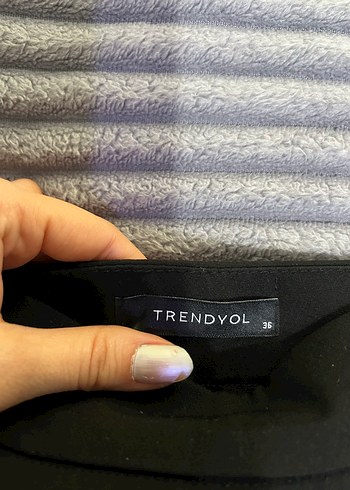 Kadın Siyah şort Etek - Görsel 5