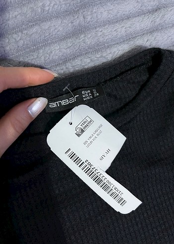 Siyah Crop Bluz - Görsel 3