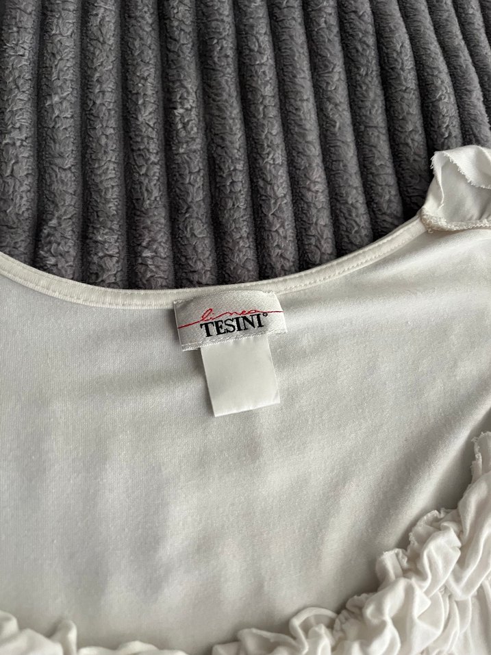 Vintage beyaz bohem üst - Görsel 2