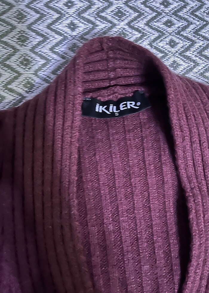 Bordo hırka - Görsel 4