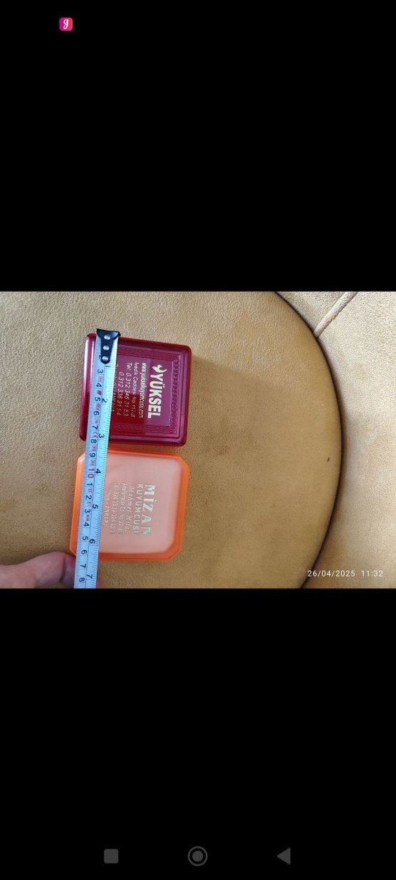 takı kutusu 2 adet. 8 x 8 cm ölçüde - Görsel 3