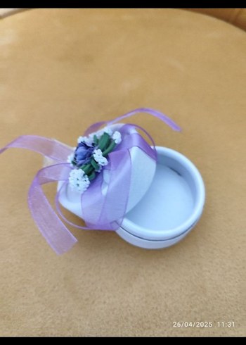 Lila Kurdeleli  mini hediye kutusu. - Görsel 3