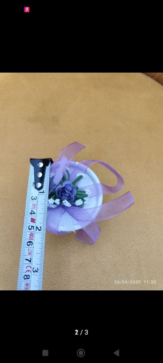 Lila Kurdeleli  mini hediye kutusu. - Görsel 2