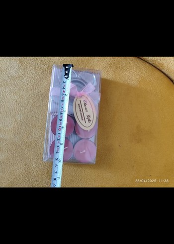 Pembe Pastel Kokulu Mum Seti - Görsel 3