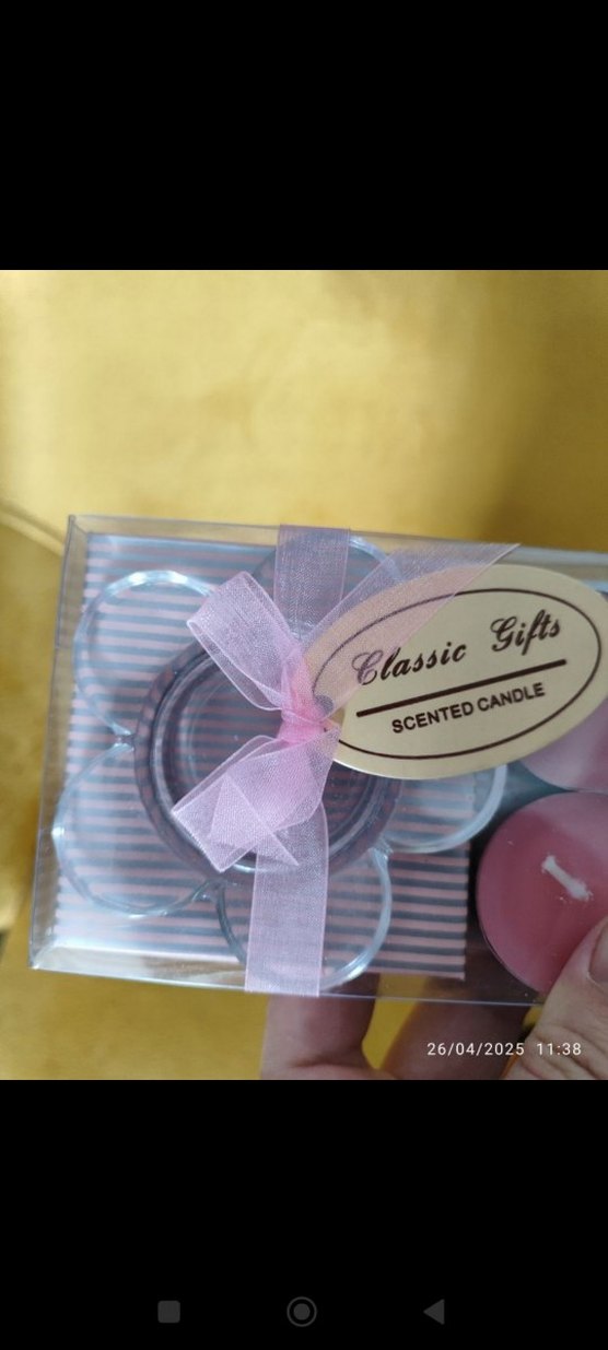 Pembe Pastel Kokulu Mum Seti - Görsel 2