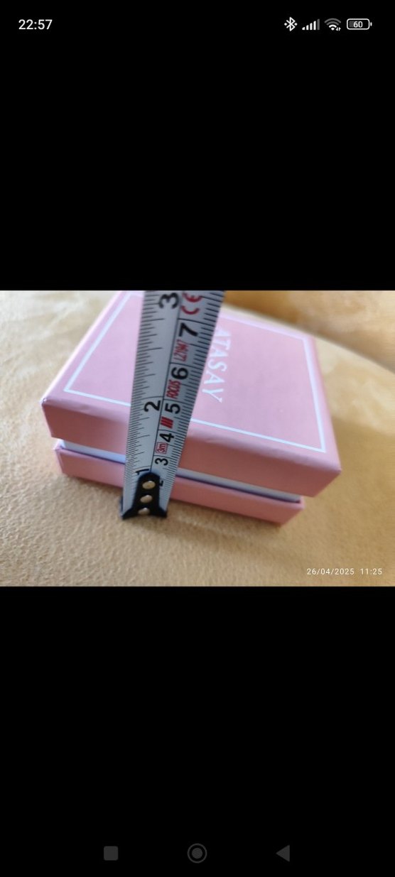 atasay takı kutusu. 9 x 7 x 4 cm ölçülerde. - Görsel 3