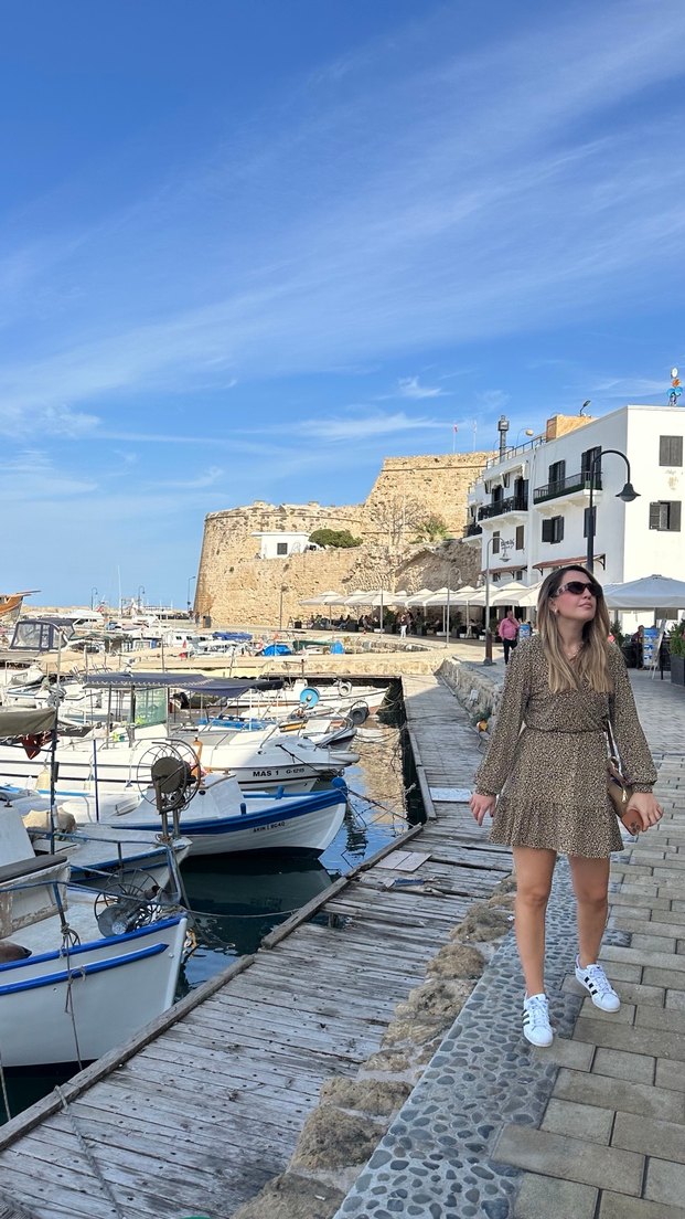 Dökümlü Leopar Desenli Elbise - Görsel 4