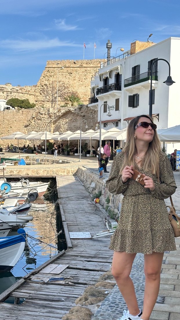 Dökümlü Leopar Desenli Elbise - Görsel 3