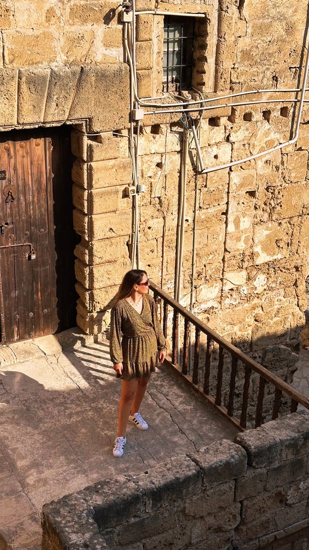 Dökümlü Leopar Desenli Elbise - Görsel 2