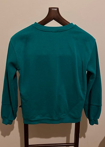 Kadın Turkuaz Basic Sweatshirt - Görsel 6