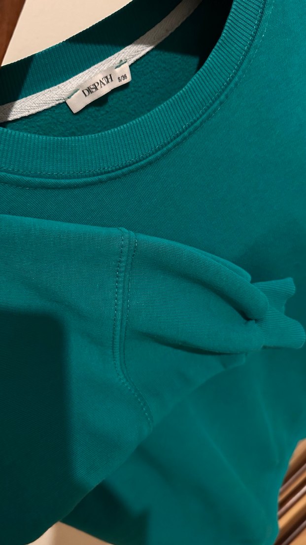 Kadın Turkuaz Basic Sweatshirt - Görsel 5