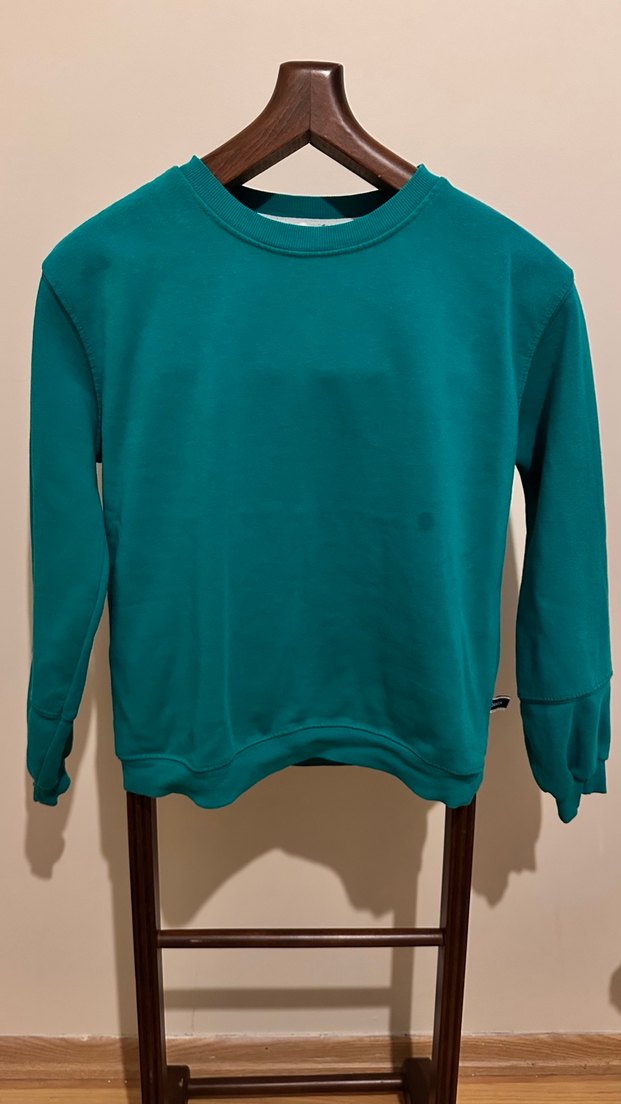 Kadın Turkuaz Basic Sweatshirt - Görsel 2