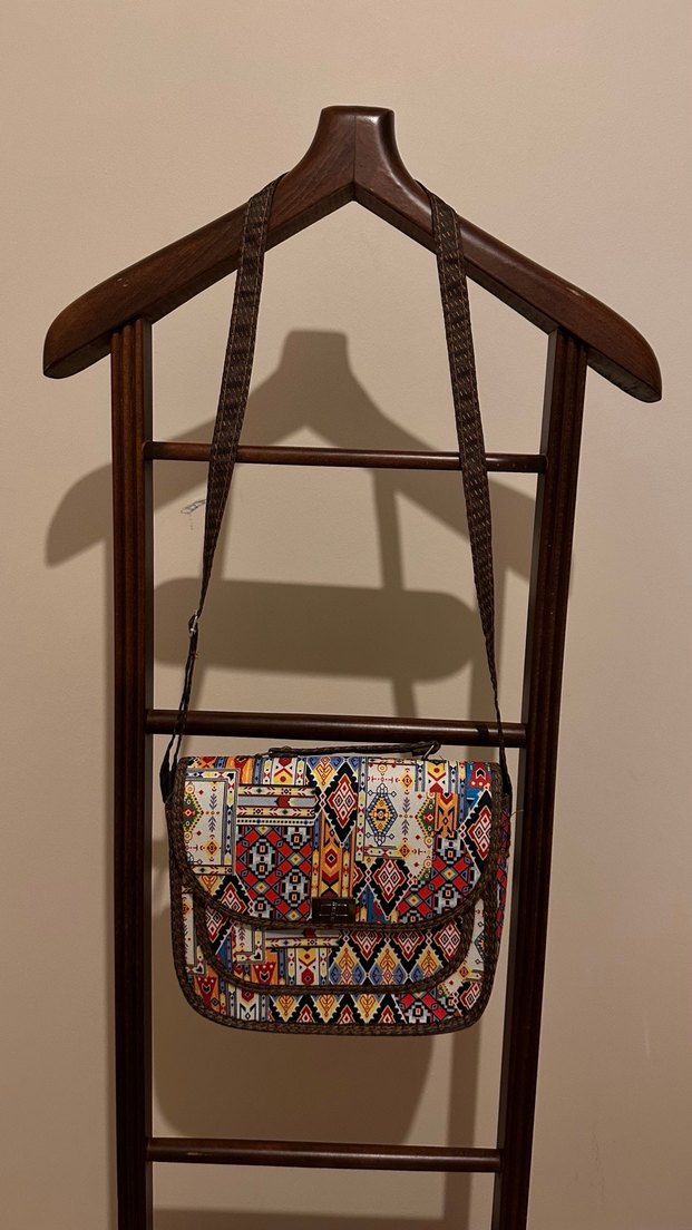 Azerbaycandan  Bohem Çok Renkli Baskılı Kadın Çanta - Görsel 2