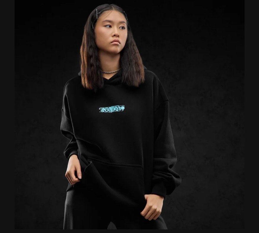 Rock Punk Unisex Baskılı Siyah Sweatshirt - Görsel 2