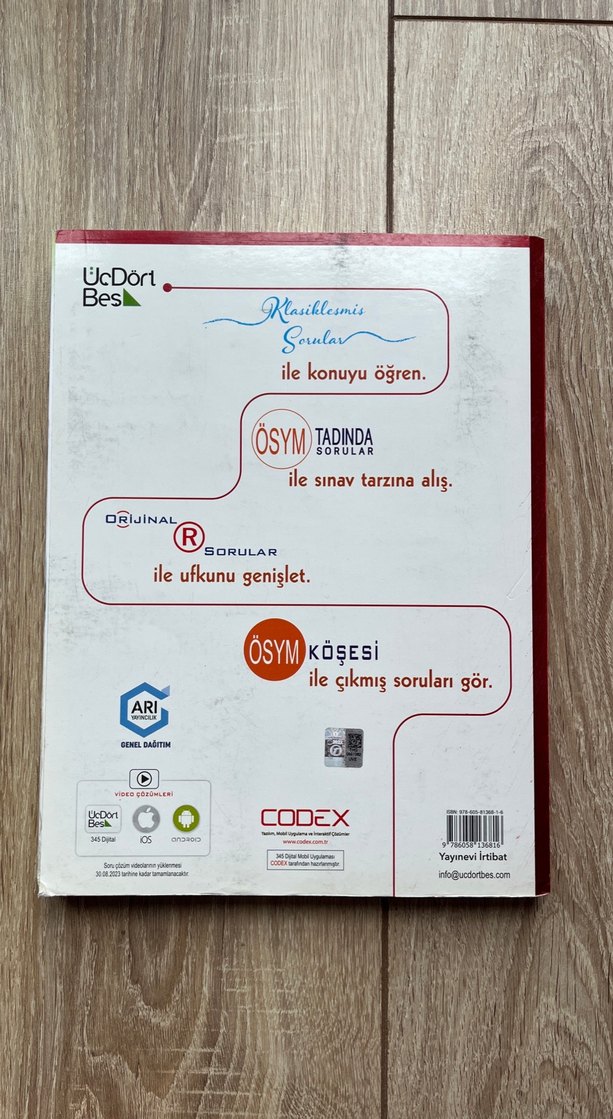 Üç Dört Beş AYT Matematik Soru Bankası - Görsel 2