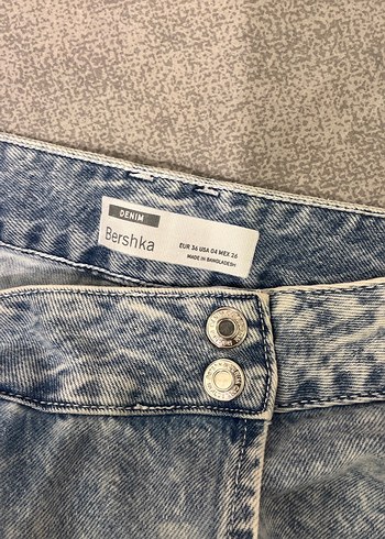 Bershka Kot Şort Etek - Görsel 3
