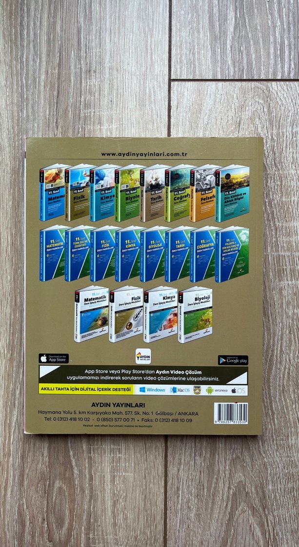 11.Sınıf Aydın Yayınları Fizik Soru Bankasi - Görsel 2