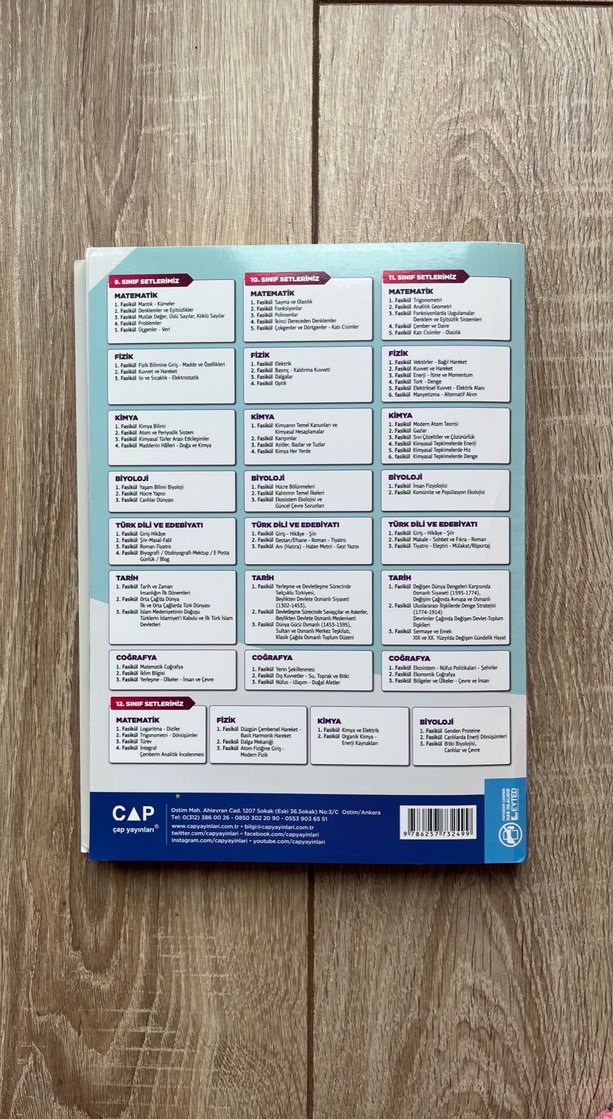 12. Sınıf Çap Yayınlar Fizik Seti - Görsel 2