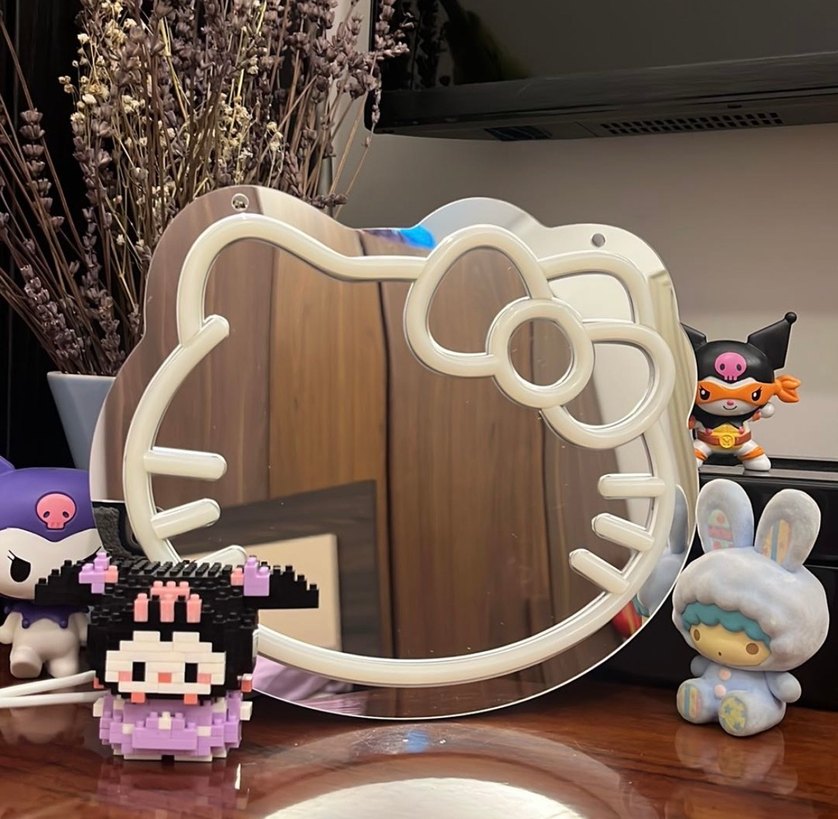 Led Işıklı Hello Kitty Ayna - Görsel 2