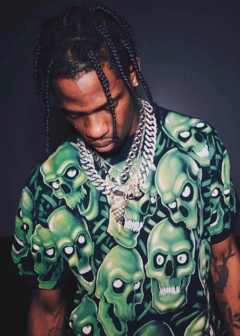 Travis Scoot Skull Tee - Görsel 3