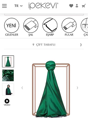 ipekevi çift taraflı şal