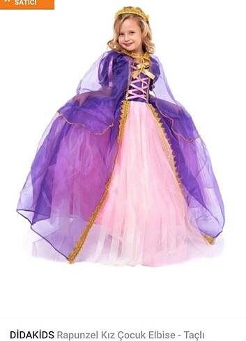 5 Yaş Beden çeşitli Renk Rapunzel