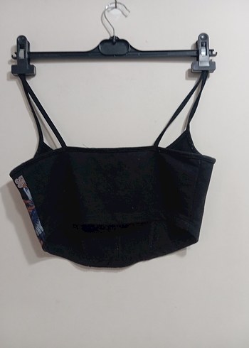 Siyah Baskılı Atlet Üst - Görsel 3